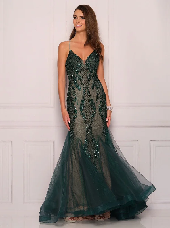 cocktail dresses with tiered skirts for playful movement --Long Evening Dress by Dave and Johnny 11092 cocktail dresses with tiered skirts for playful movement --Long Evening Dress by Dave and Johnny 11092