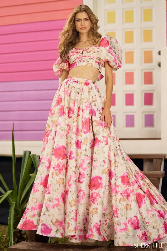 Two piece skirt sets for stylish travel outfits- -56082