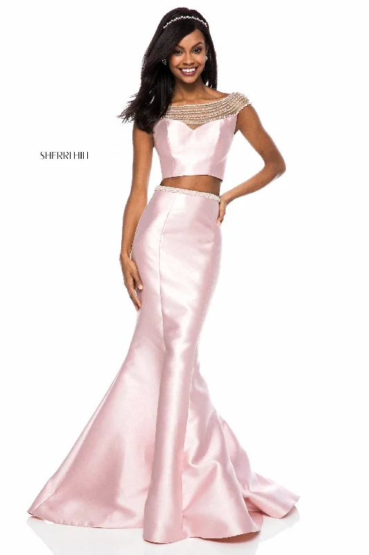 Two piece skirt sets for stylish office wear- -52025