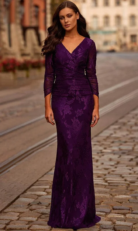La Femme 32491 - Lace Bodice Evening Gown