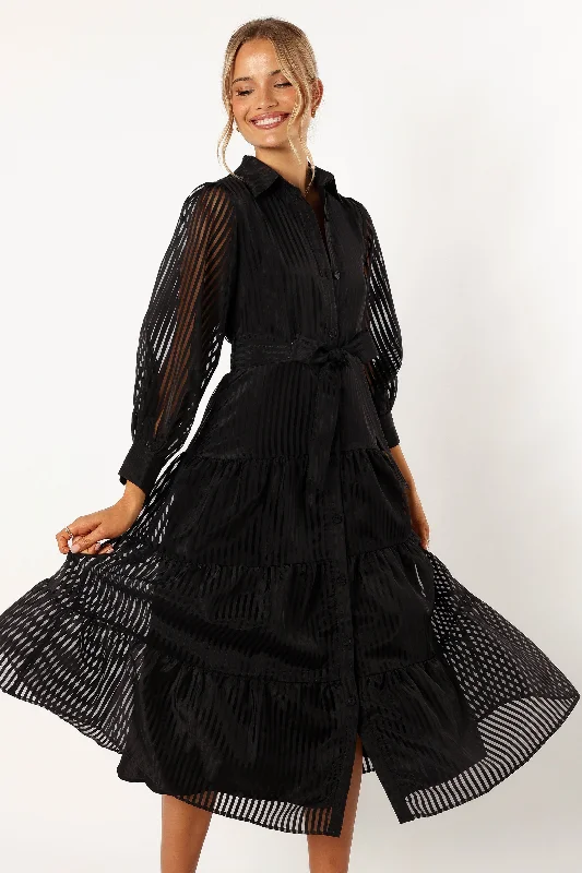 cocktail dresses with open backs for summer parties --Neve Long Sleeve Maxi Dress - Black cocktail dresses with open backs for summer parties --Neve Long Sleeve Maxi Dress - Black