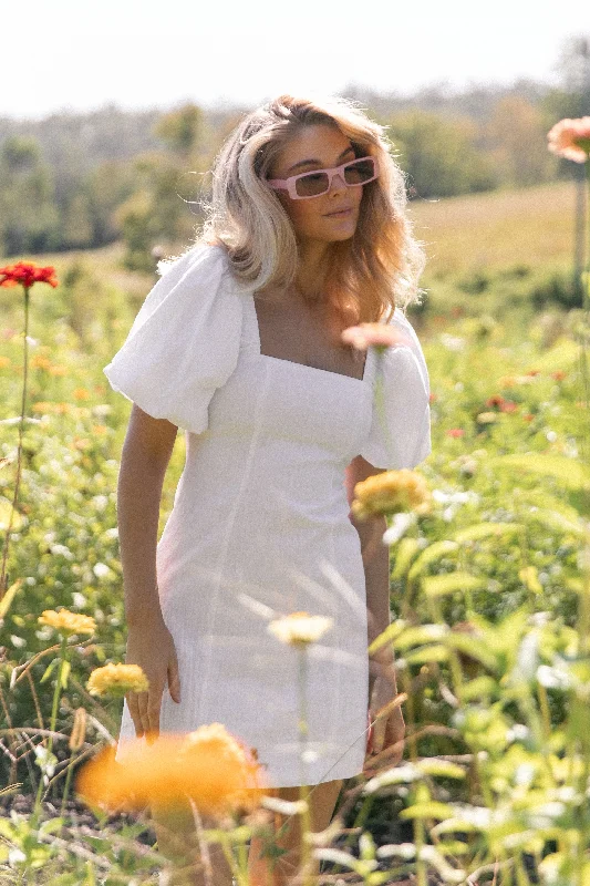 Best spring dresses for casual outings -Tuscany Dress - White