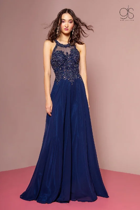 Best dresses for wedding guests attending black-tie events -Applique Long High Neck Dress by Elizabeth K GL2690 - Outlet Best dresses for wedding guests attending black-tie events -Applique Long High Neck Dress by Elizabeth K GL2690 - Outlet