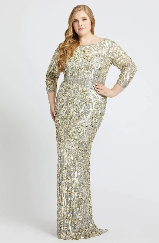 Mac Duggal Fabulouss - 4857F Beaded Bateau Sheath Dress