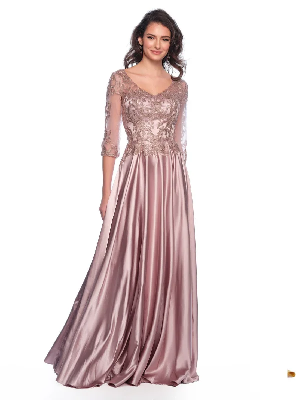 Wedding guest dresses for spring and summer with floral patterns -Long Evening Dress by Dave and Johnny 11362 Wedding guest dresses for spring and summer with floral patterns -Long Evening Dress by Dave and Johnny 11362