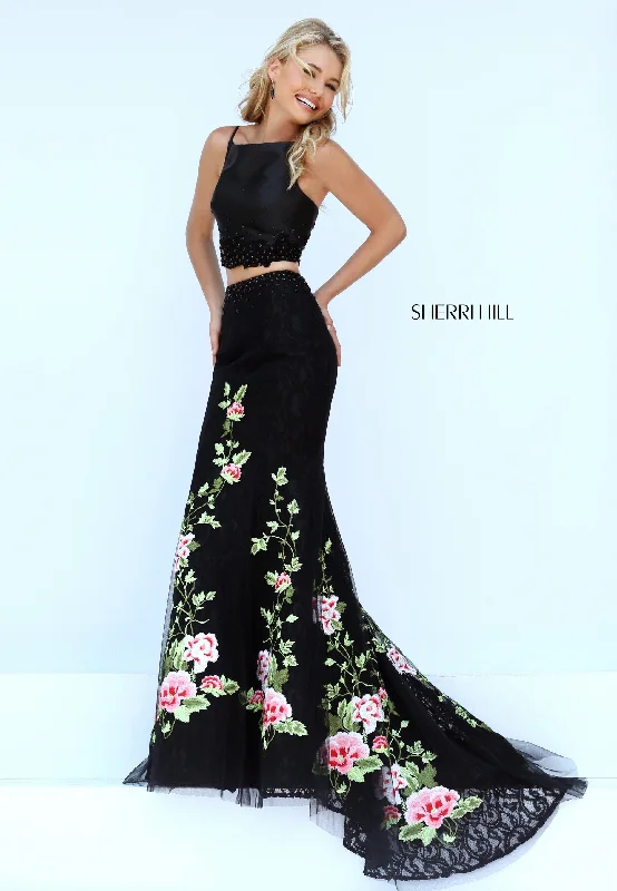 Two piece skirt sets with satin fabric for a night out- -50199