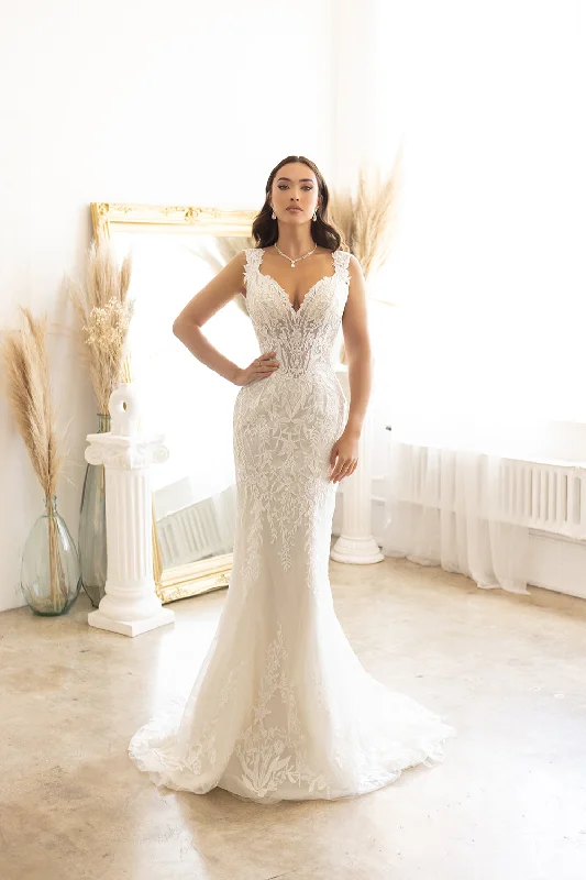 Wedding guest dresses for summer outdoor ceremonies -Sleeveless Overskirt Bridal Gown by Abby Lane 97183 Wedding guest dresses for summer outdoor ceremonies -Sleeveless Overskirt Bridal Gown by Abby Lane 97183