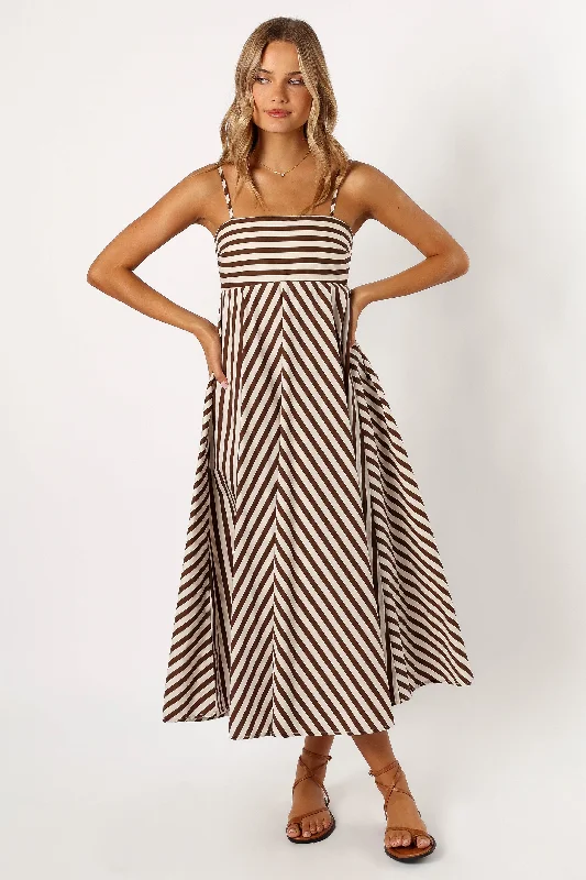 cocktail dresses with layered skirts for dramatic effect --Mercury Maxi Dress - Chocolate cocktail dresses with layered skirts for dramatic effect --Mercury Maxi Dress - Chocolate