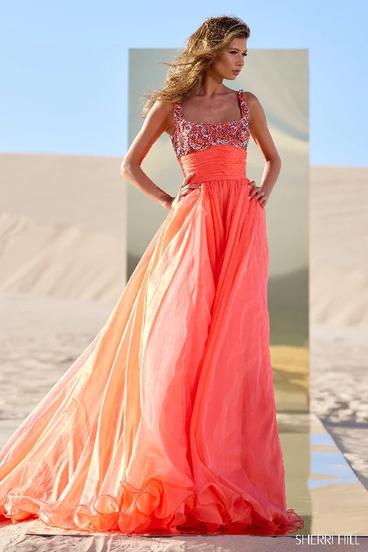 formal dresses for winter weddings with velvet and long sleeves --56141