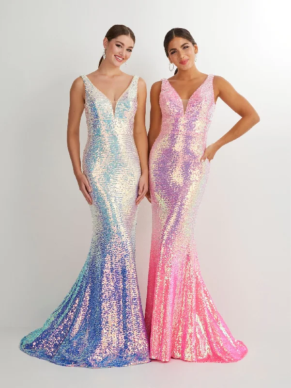 cocktail dresses with pleated skirts for elegant flow --Ombre Sequin Sleeveless Mermaid Dress by Studio 17 12885 cocktail dresses with pleated skirts for elegant flow --Ombre Sequin Sleeveless Mermaid Dress by Studio 17 12885