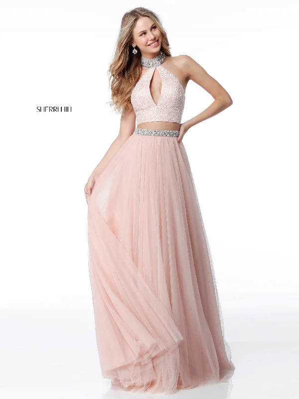 Two piece skirt sets with color blocking for a bold look- -51910