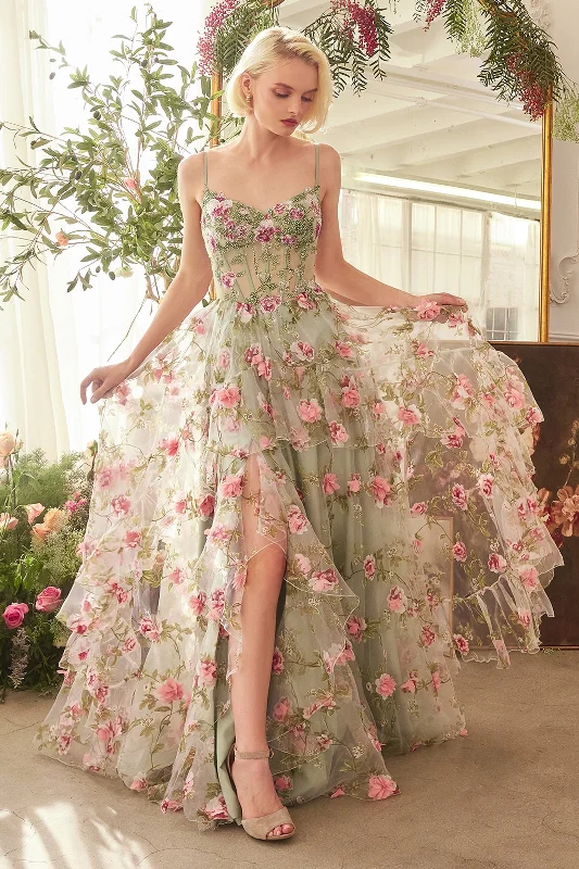 formal dresses with chiffon overlays for soft flow --Andrea and Leo A1420 Dress