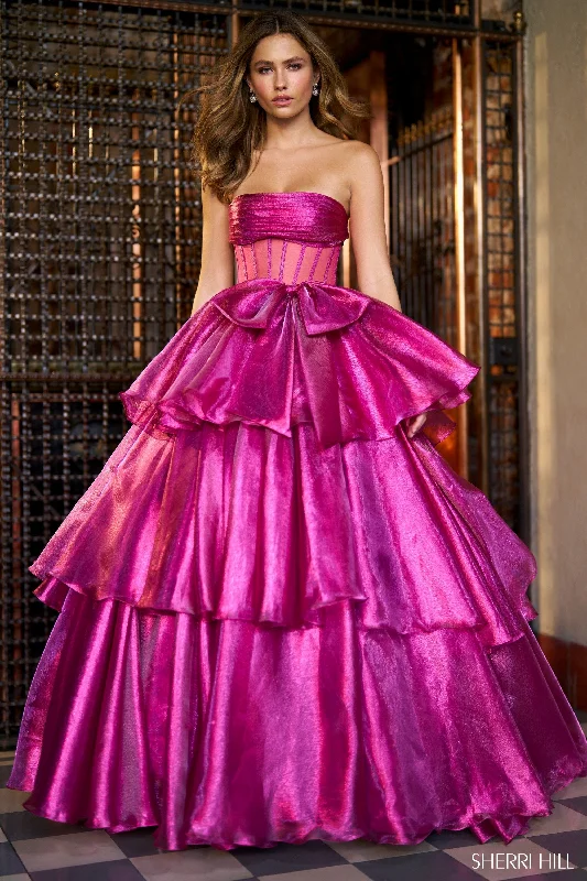 formal dresses for tall women with high slits --56767