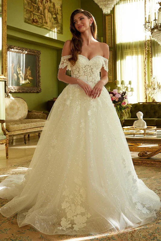 cocktail dresses with layered tulle skirts for volume --Off Shoulder Bridal Ball Gown by GLS Gloria GL3602 cocktail dresses with layered tulle skirts for volume --Off Shoulder Bridal Ball Gown by GLS Gloria GL3602