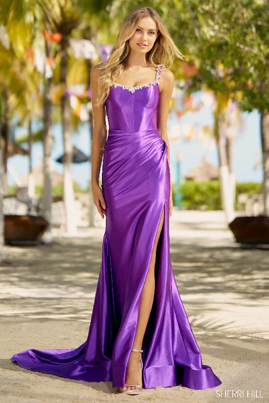 vintage style formal dresses with floral prints --56059