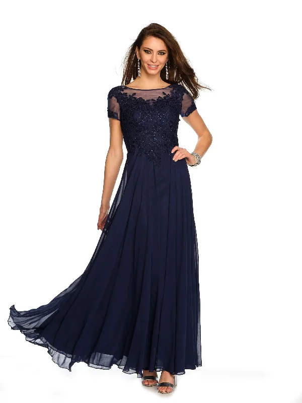 Classic wrap wedding guest dresses for all occasions -Long Evening Dress by Dave and Johnny A10595 Classic wrap wedding guest dresses for all occasions -Long Evening Dress by Dave and Johnny A10595