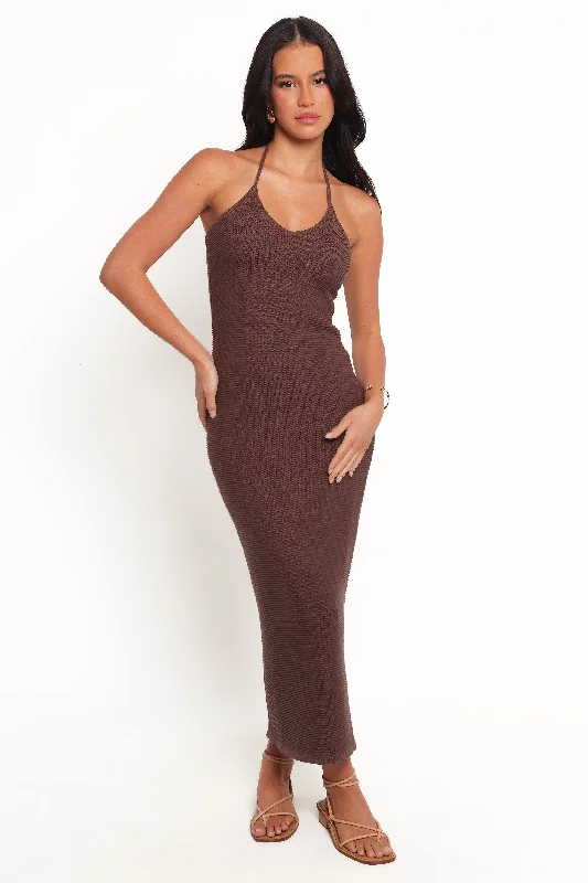Casual dresses for birthday parties -Darya Midi Dress - Cocoa