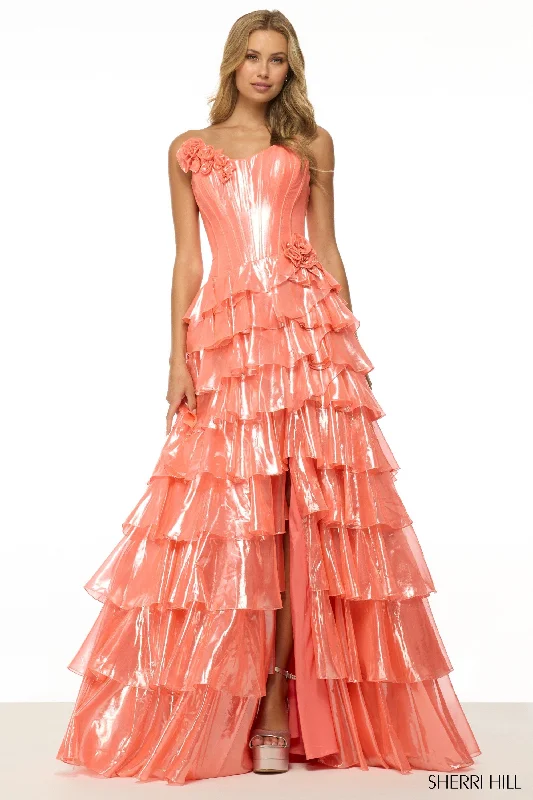 formal dresses with satin fabric for smooth finish --57125