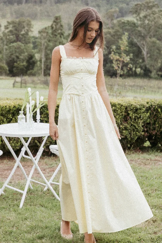 Flirty party dresses for fun-filled celebrations -Bellus Maxi Dress - Yellow