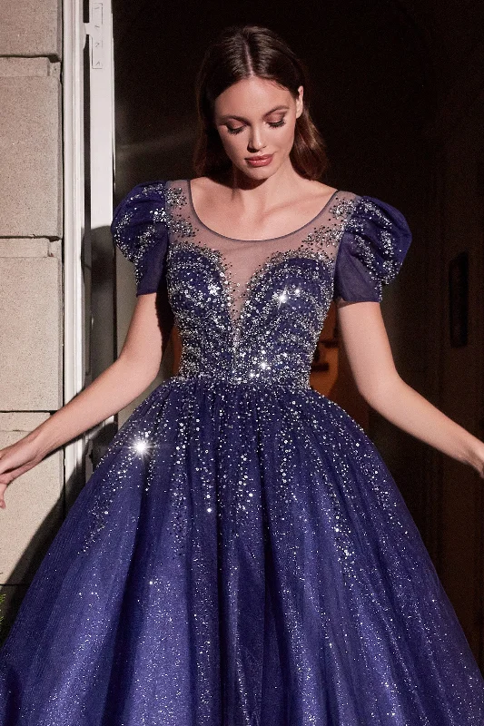 formal dresses for women with disabilities featuring magnetic closures --Twinkle Tulle Ball Gown by Cinderella Divine B702