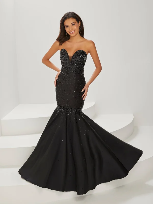 cocktail dresses with embroidered sleeves for elegance --Heat Stone Strapless Mermaid Dress by Tiffany Designs 16930 cocktail dresses with embroidered sleeves for elegance --Heat Stone Strapless Mermaid Dress by Tiffany Designs 16930