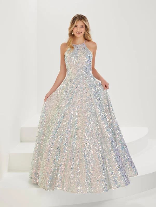 cocktail dresses with mesh inserts for edgy style --Shimmer Sequin Halter A-line Gown by Tiffany Designs 16920 cocktail dresses with mesh inserts for edgy style --Shimmer Sequin Halter A-line Gown by Tiffany Designs 16920