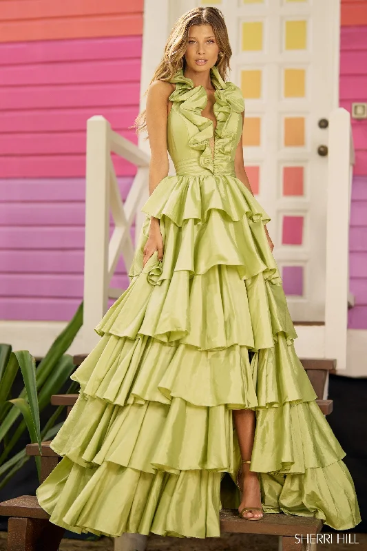 formal dresses for tall women with high slits --56013
