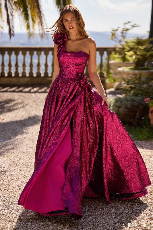 formal dresses with chiffon overlays for soft flow --57090