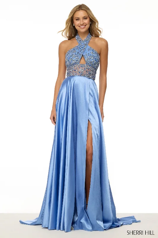formal dresses with pleated skirts for graceful movement --57109