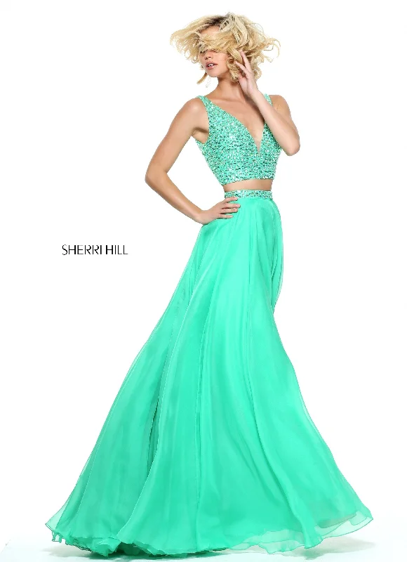 Two piece skirt sets with ruffled detailing on skirts- -51008