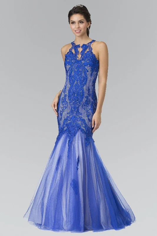 cocktail dresses with asymmetrical hemlines for unique style --Long Lace Halter Mermaid Dress by Elizabeth K GL2219 cocktail dresses with asymmetrical hemlines for unique style --Long Lace Halter Mermaid Dress by Elizabeth K GL2219