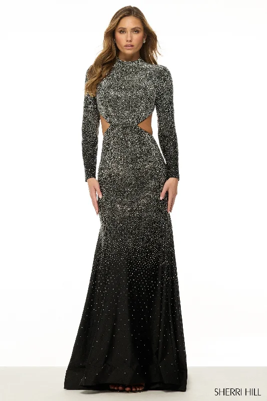 formal dresses with chiffon overlays for soft flow --57003