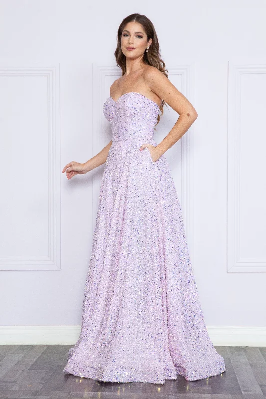 cocktail dresses with asymmetrical hemlines for unique style --Long Sequin Sweetheart Dress by Poly USA 9152 - Outlet cocktail dresses with asymmetrical hemlines for unique style --Long Sequin Sweetheart Dress by Poly USA 9152 - Outlet