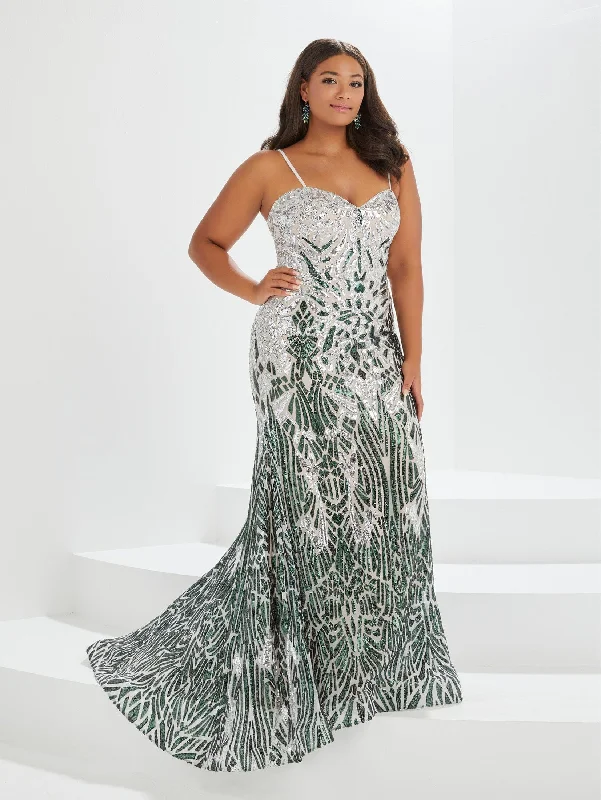 cocktail dresses with asymmetrical hemlines for unique style --Plus Size Ombre Sequin Mermaid Gown by Tiffany Designs 16042 cocktail dresses with asymmetrical hemlines for unique style --Plus Size Ombre Sequin Mermaid Gown by Tiffany Designs 16042