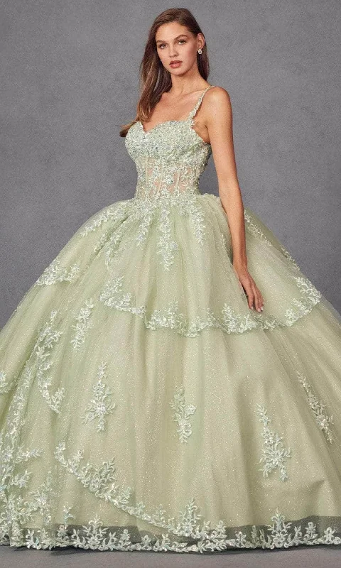 Juliet Dresses JT1450J - Sweetheart Beaded Appliqued Ballgown