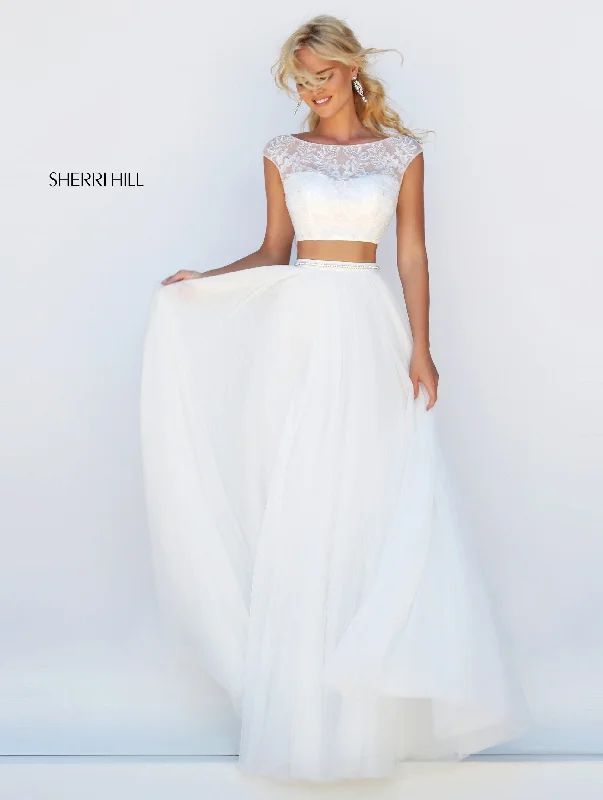 Two piece skirt sets with peplum tops for a feminine silhouette- -50038
