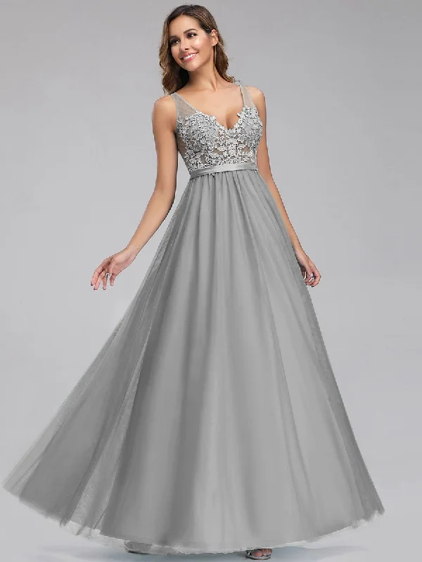 formal dresses for business galas with classic cuts --A-Line V-Neck Floral Lace Appliques Wholesale Bridesmaid Dress formal dresses for business galas with classic cuts --A-Line V-Neck Floral Lace Appliques Wholesale Bridesmaid Dress