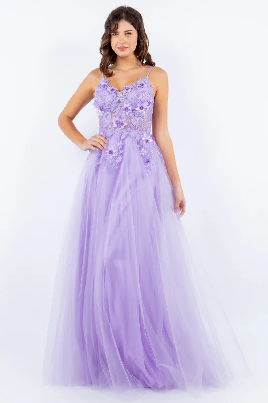Best wedding guest dresses for daytime ceremonies -3D Floral Sleeveless Tulle Gown by Cinderella Couture 8038J Best wedding guest dresses for daytime ceremonies -3D Floral Sleeveless Tulle Gown by Cinderella Couture 8038J