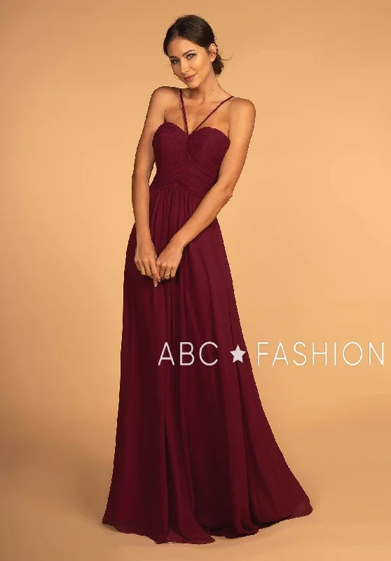 bridesmaid dresses with open backs and crisscross straps --Long Sweetheart Dress with Pleated Bodice by Elizabeth K GL2607 bridesmaid dresses with open backs and crisscross straps --Long Sweetheart Dress with Pleated Bodice by Elizabeth K GL2607