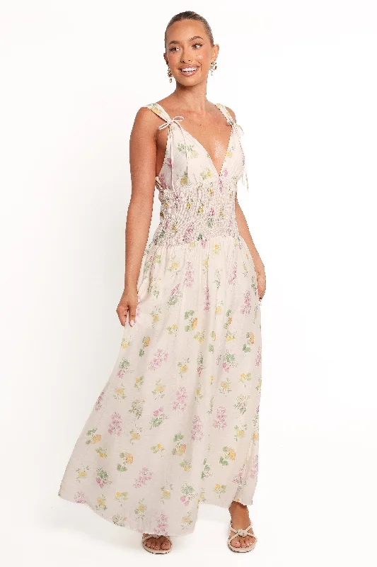 Plus size cocktail party dresses for weddings -Reverie Maxi Dress - Purple Ditsy Floral Plus size cocktail party dresses for weddings -Reverie Maxi Dress - Purple Ditsy Floral