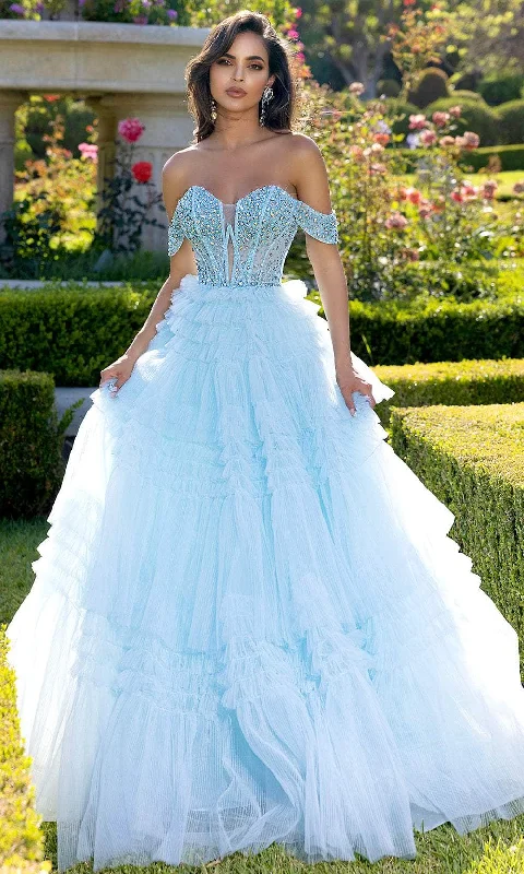 Portia and Scarlett PS25303 - Corset Bodice Beaded Ballgown