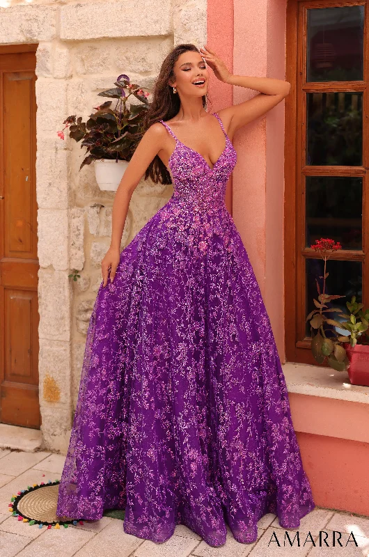 cocktail dresses with satin fabric for smooth texture --Glitter Print Sleeveless A-line Gown by Amarra 88362 cocktail dresses with satin fabric for smooth texture --Glitter Print Sleeveless A-line Gown by Amarra 88362