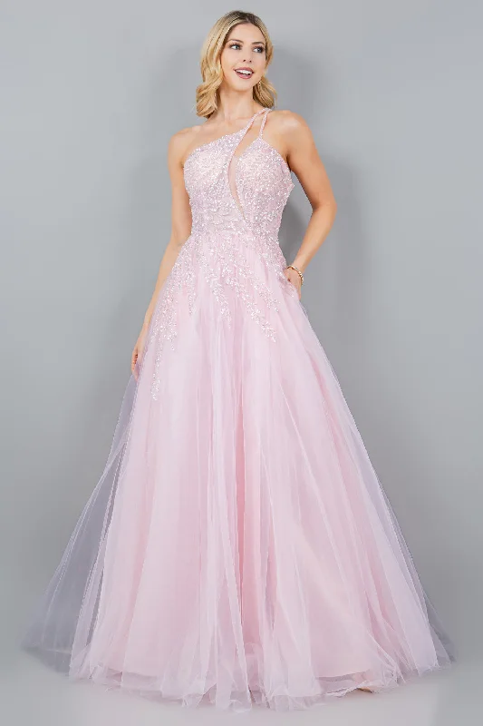 Wedding guest dresses with vintage-inspired designs for a retro look -Sequin One Shoulder A-line Gown by Cinderella Couture 8118J Wedding guest dresses with vintage-inspired designs for a retro look -Sequin One Shoulder A-line Gown by Cinderella Couture 8118J