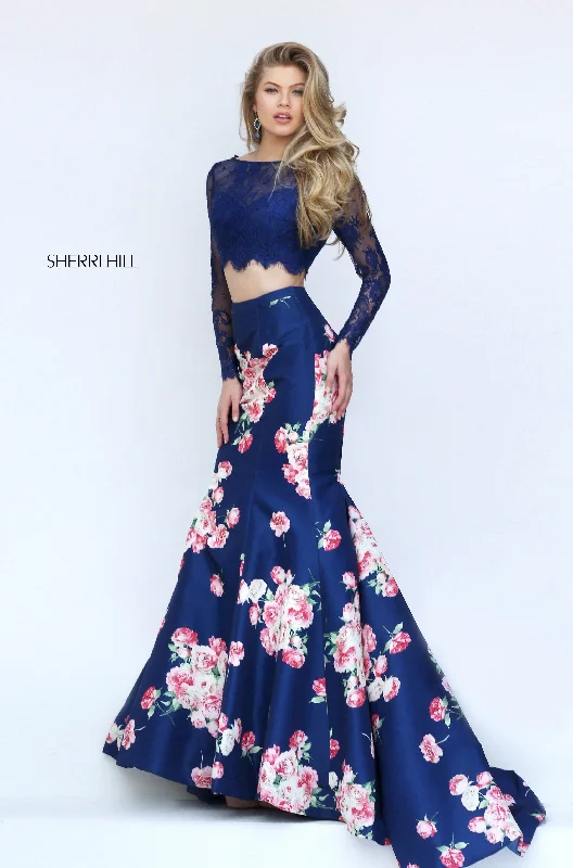 navy print