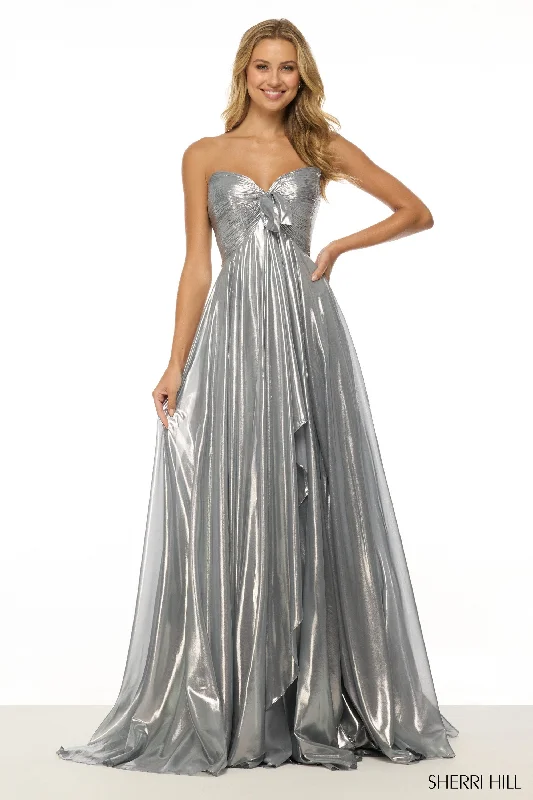 formal dresses with side slits for ease of movement --57108