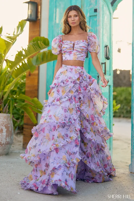 Two piece skirt sets for a formal cocktail event- -56024