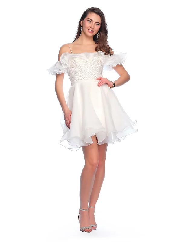 Short graduation dresses for an easy, fun look -Short Cocktail Dress by Dave and Johnny 11201 Short graduation dresses for an easy, fun look -Short Cocktail Dress by Dave and Johnny 11201