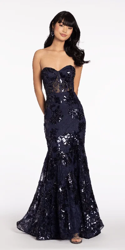 formal dresses for winter with long sleeves and velvet --Floral Sequin Lace Corset Mermaid Dress formal dresses for winter with long sleeves and velvet --Floral Sequin Lace Corset Mermaid Dress