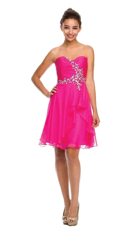 Graduation dresses with floral patterns for a fresh, spring look -Beaded Short Strapless Sweetheart Dress with Corset Back by Juliet 741 Graduation dresses with floral patterns for a fresh, spring look -Beaded Short Strapless Sweetheart Dress with Corset Back by Juliet 741
