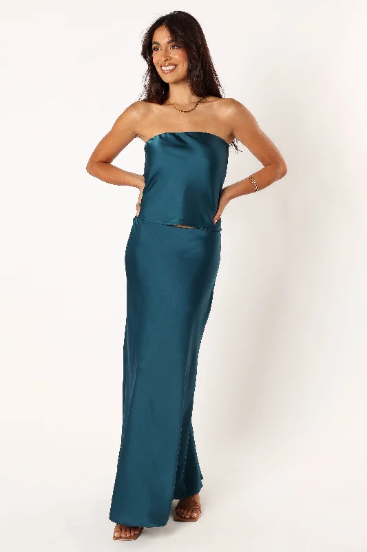 Wedding guest dresses for contemporary weddings with modern flair -Michaela Two Piece Set - Teal
